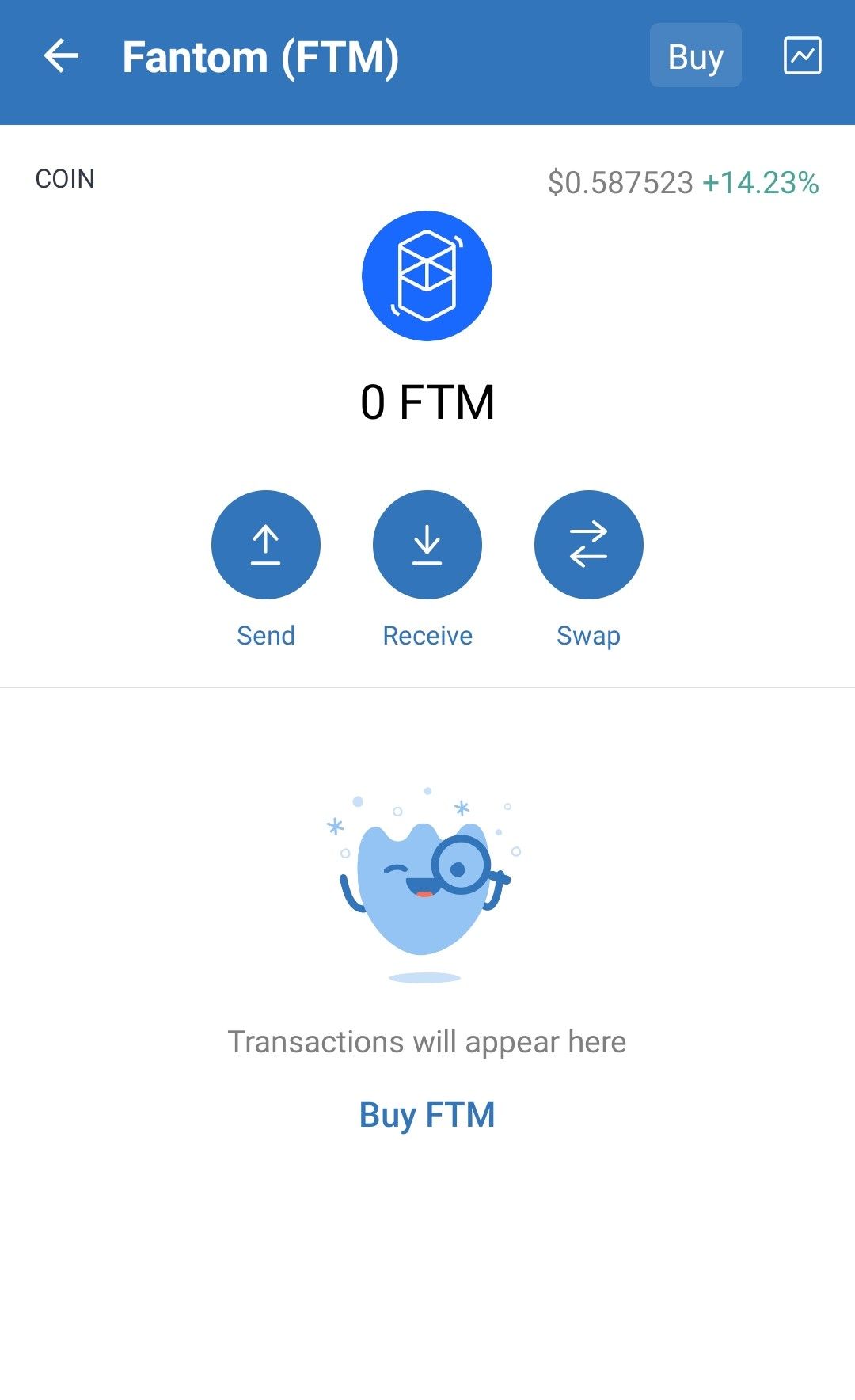 buy ftm using Trust Wallet