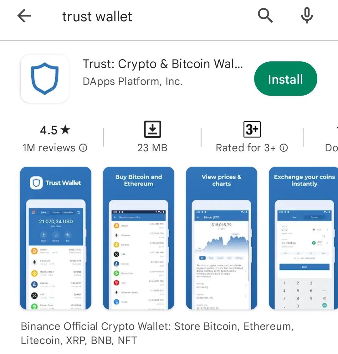 download Trust Wallet app